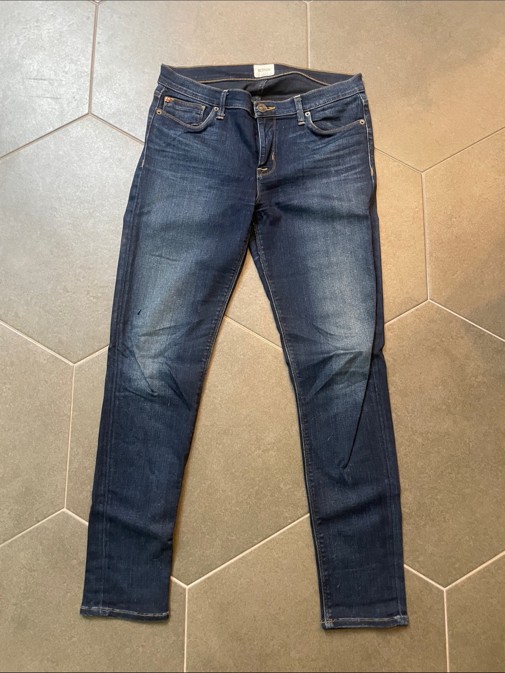 Hudson Colette Midrise Skinny Fit Dark Blue Women's Jeans 31